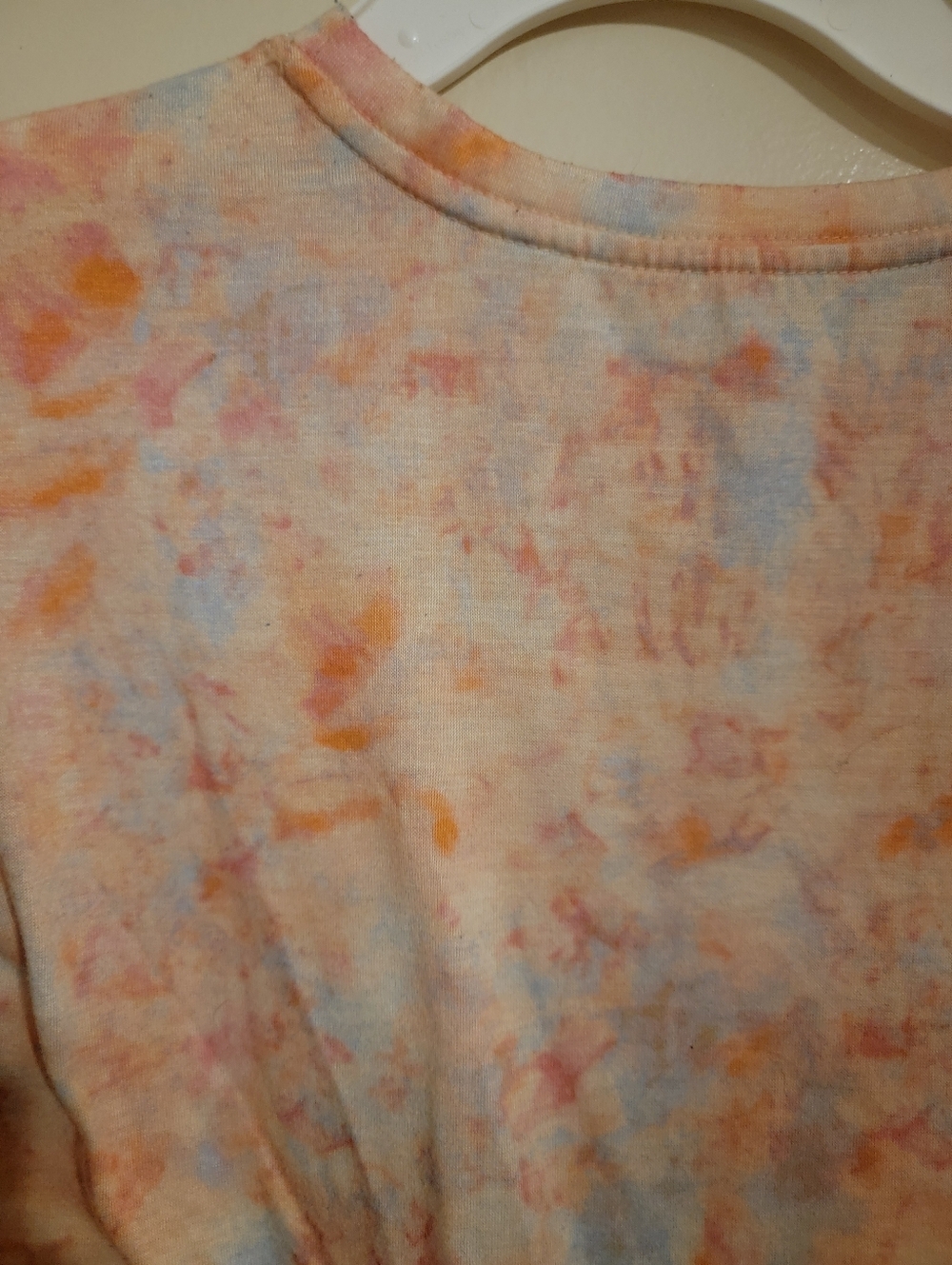 Girls Cat And Jack Orange Tye Dye Two Piece Jogger Pajama Set Size 6/7 - Picture 4 of 7